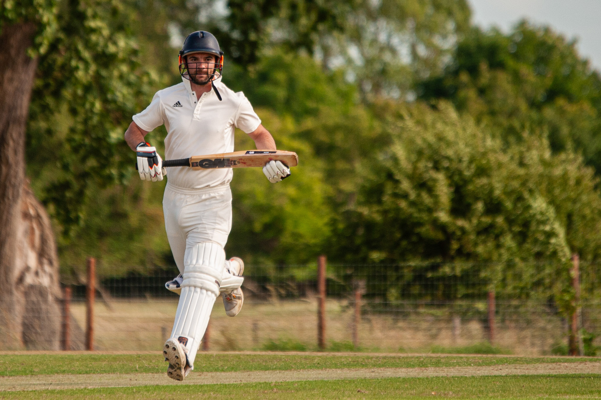 Sam Davies batting against Sheriff Hutton Bridge for Bishopthorpe CC
